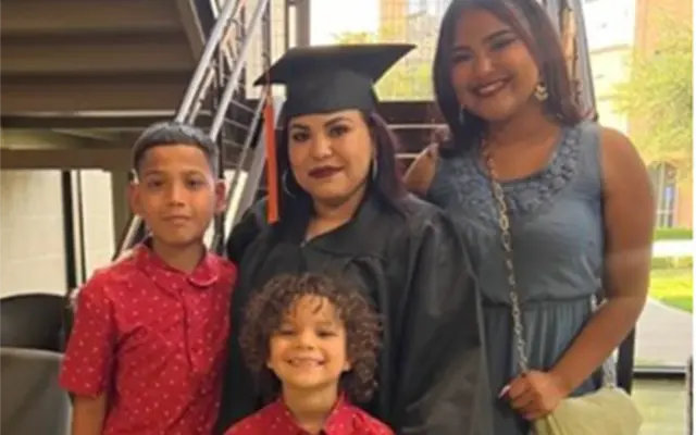 Family smiling