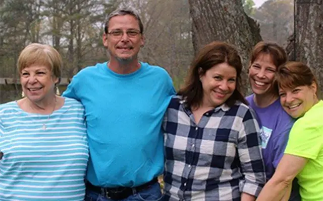 Family smiling