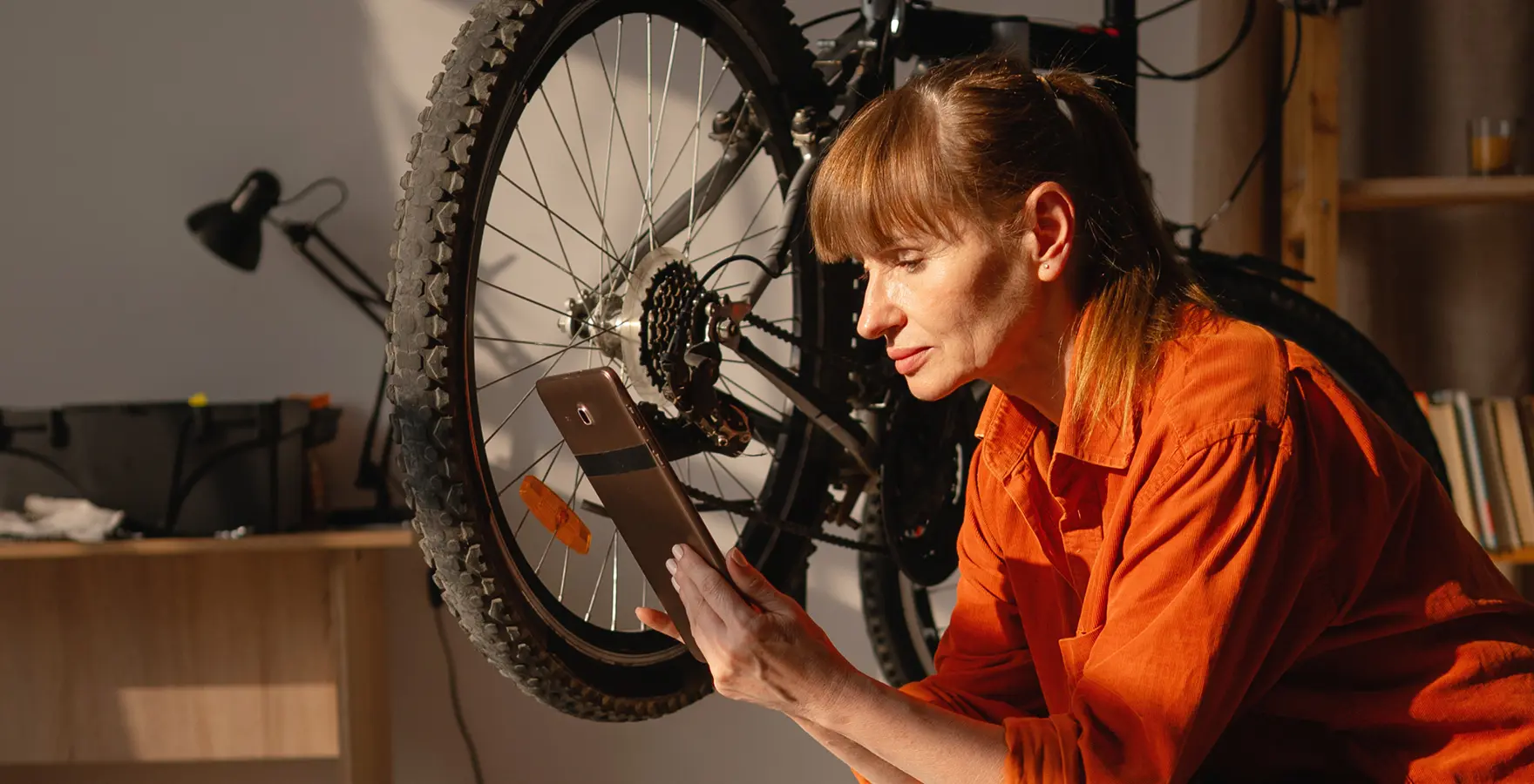 Woman on tablet